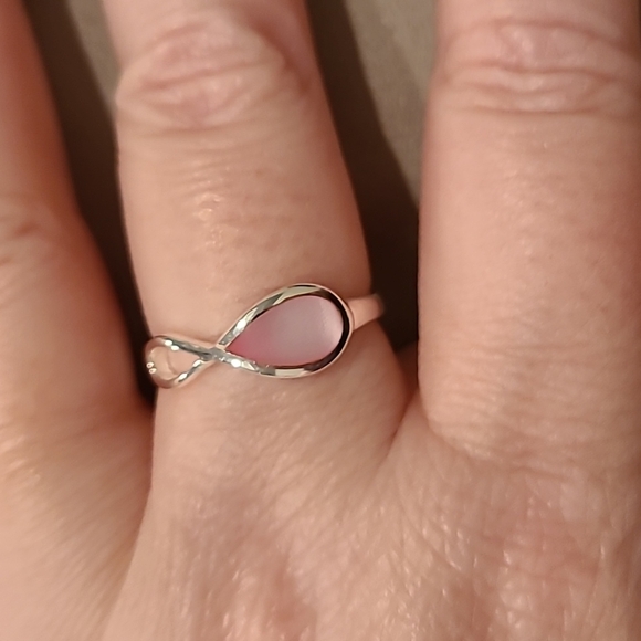 Infinity sterling silver ring - Picture 2 of 4